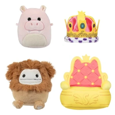 Immagine di Squishmallows Micromallows SQMM0014 Set di accessori per la parata reale, mini peluche, 6,5 cm