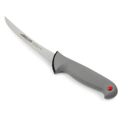 Immagine di Arcos Serie Colour Proof Coltello Disosso Lama Acciaio Inossidabile Nitrum 140 mm Manico Polipropilene Coperto da Elastomer Colore Nero