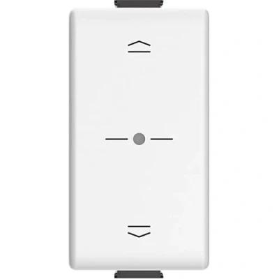 Immagine di Bticino AM4027CWI Comando Tapparella Connesso Wireless Matix Smart, per alzare e abbassare le tapparelle con lo smartphone o Alexa, Siri Google Home, 1 posto, Bianco