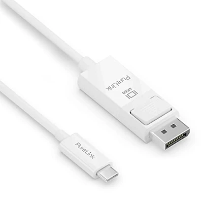 Immagine di PureLink Cavo USB C a DisplayPort, 4K Ultra HD 60Hz, contatti placcati in oro, 1 m, bianco