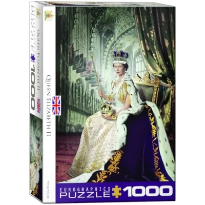 Immagine di EuroGraphics Queen Elizabeth II Elisabetta Puzzle, Multicolore, 48 x 68 cm, 6000 0919