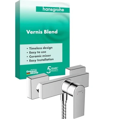 Immagine di hansgrohe Vernis Shape Miscelatore Monocomando Doccia Esterno, Cromo, 71650000