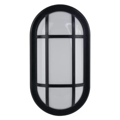 Immagine di SINCELIGHT Applique a LED per montaggio parete o soffitto, forma ovale con diffusore opale, IP65 impermeabile uso umido esterno, 15W, Bianco Fresco 6000K, IK09, Classe II