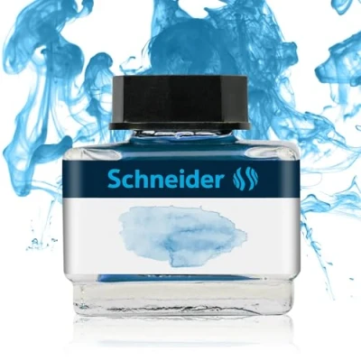 Immagine di Schneider Barattolo per inchiostro, 15 ml, colore: Blu ghiaccio