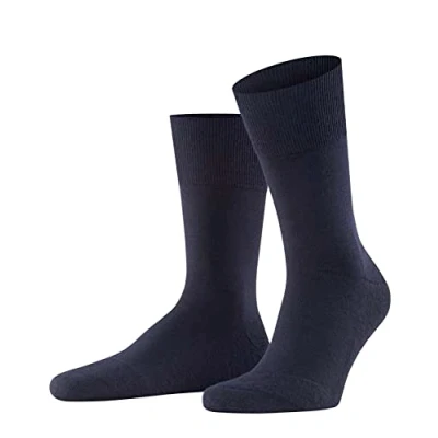 Immagine di FALKE Airport Plus M So lana cotone tinta unita 1 paio, Calzini Uomo, Blu Dark Navy 6370, 43 44