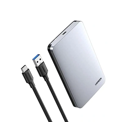 Immagine di UGREEN Case Esterno per Disco Rigido 2.5&quot; USB C 3.1 Gen 2 UASP 6Gbps Hard Disk 7mm e 9.5mm SATA I II III HDD SSD da 6TB Compatibile with WD Toshiba Seagate Hitachi, PS4, Xbox