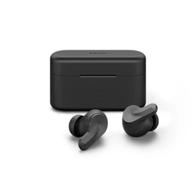 Immagine di EPOS ADAPT E1 Auricolari Wireless Nero ANC Ibrido, Bluetooth Multi Point, Certificati Microsoft Teams &amp; For iPhone 50H Batteria, Ricarica Wireless, Dongle USB C, IPX5 Impermeabile