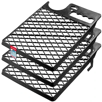 Immagine di Grilla cadata kadax, griglia a colori in plastica, 30,5 x 23 cm, di pittura per colore, strumento pittura, griglie strisce (3, nero)