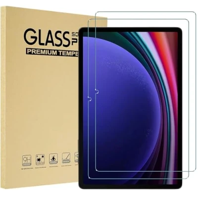 Immagine di TechDealsUK Pellicola salvaschermo da 2 Pezzi per Samsung Galaxy Tab S9 2023, S8 2022, S7 2020 in Vetro temperato 11 Pollici S7/S8/S9