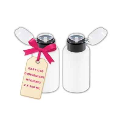 Immagine di LALILL 2 Pezzi Dispensatore Pumpspender SET di Flaconi a Pompa per Liquidi Remover Smalto, Manicure 200ml