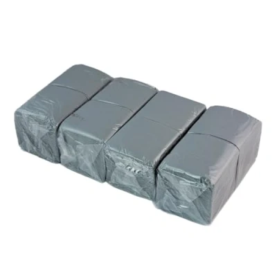 Immagine di Hostelnovo 600 pezzi di tovaglioli grigio da tavolo carta usa e getta micropunto 10 x cm (piegata) 20 (aperto) Ideale per eventi catering, bar feste