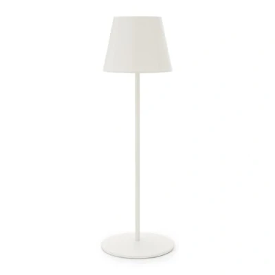 Immagine di Velamp Josephine Lampada da Tavolo LED Senza fili ricaricabile Impermeabile, adatta per interni ed esterni Colore Bianco