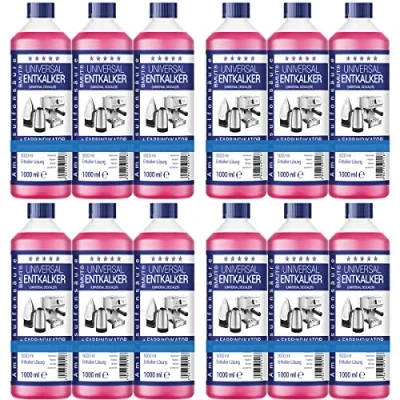 Immagine di BMUT Anticalcare universale, 12 x 1000 ml, per macchina da caffè, 8 usi 125 ml