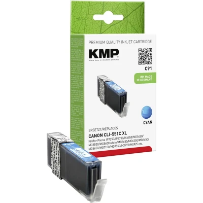 Immagine di Cartuccia Compatibile KMP C91 sostituisce Canon CLI 551C, 551C XL Ciano