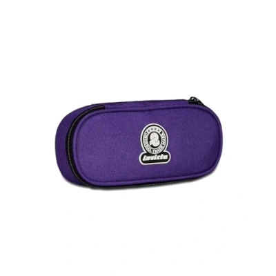 Immagine di Invicta Portapenne Scuola, Round Plus Solid, Viola, Mono Scomparto con Organizer, Scuola &amp; Tempo Libero, Bambini e Ragazzi