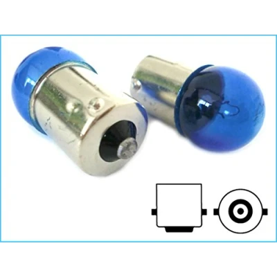 Immagine di CARALL 2 Pezzi Lampade Alogene 12V Bianche ad Effetto Xenon (G18 BA15S R5W 5W)