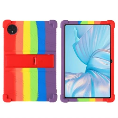 Immagine di GIOPUEY Cover Compatibile con Blackview Tab 80 Supporto Custodia Protettiva in Silicone TPU Morbida Case Colorful