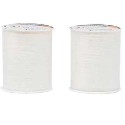 Immagine di Korbond Filo in Poliestere Universale Bianco 320 m Confezione Doppia Macchine da Cucire Non restringe