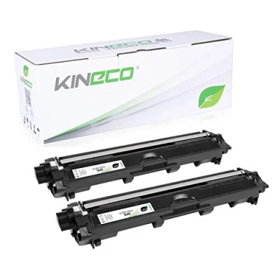 Immagine di Kineco 2 cartucce toner compatibili per Brother TN 241 TN241 MFC 9142CDN, DCP 9022CDW, 9342CDW, 9332CDW, HL 3150CDW, 3170CDW 241BK Nero ogni 2.500 pagine