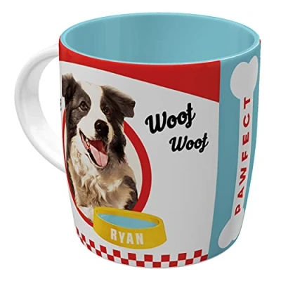 Immagine di Nostalgic Art Tazza da caffè retrò, Better Together Dogs Idea regalo per proprietari di cani, in ceramica, design vintage con detto, 330 ml