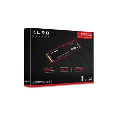 Immagine di PNY XLR8 CS3030 M.2 NVMe SSD Interno 250GB Velocità di lettura fino a 3500 MB/s, scrittura 150MB/s (M280CS3030 250 RB)