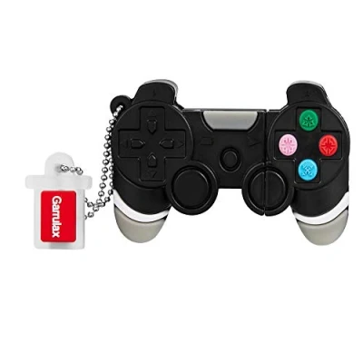 Immagine di GARRULAX Chiavette USB 3.0, 32 GB in silicone impermeabile ad alta velocità 3.0 per archiviazione dati Memory Stick Flash Pen Disk Pendrive (gamepad)
