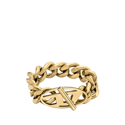 Immagine di Diesel Anello goldcoloured, Uomo, Taglia: 50, Gold coloured