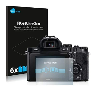 Immagine di savvies (6 Pezzi Pellicola Protettiva per Sony Alpha 7 (ILCE 7) Protezione Schermo Trasparente