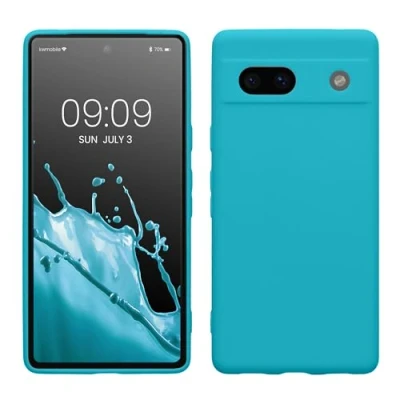Immagine di kwmobile Custodia Compatibile con Google Pixel 7a Cover Back Case per Smartphone in Silicone TPU Protezione Gommata ghiaccio freddo