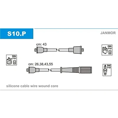 Immagine di JANMOR S10.P Kit Cavi Accensione