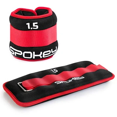 Immagine di Set di 2 cavigliere e protezioni per polsi da 1,5 a 3 kg, chiusura in velcro, taglia unica, kg