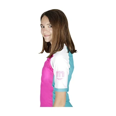 Immagine di Mares Seaside Shield Youth; Maglia Rashguard Protettiva a Maniche Corte Ragazzi, Rosa, XL