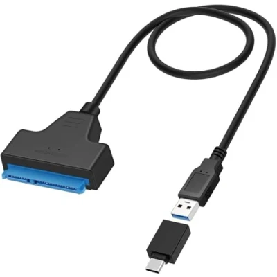 Immagine di GeekerChip 50 cm Cavo USB 3.0 a SATA 5 Gbps Adattatore HDD 2.5&quot; HDD/SSD Convertitore III (Regalo: C 3.0)