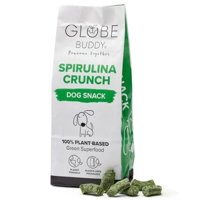 Immagine di Globe Buddy spirulina Crunch snack per cani Con e alghe La scelta sostenibile Senza cereali