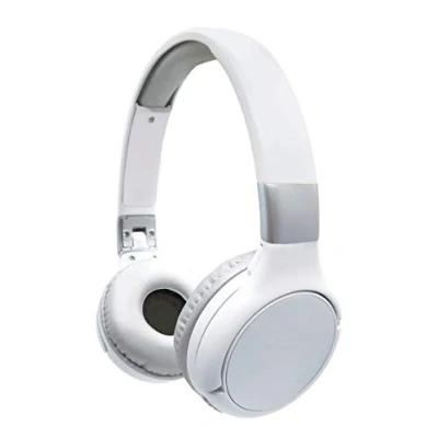 Immagine di Lexibook, Acoustix, Cuffie Bluetooth e cablate 2 in 1 con microfono pulsante di controllo, batteria ricaricabile a lunga durata, bianco, HPBT010S