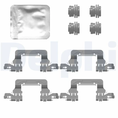 Immagine di DELPHI LX0778 Kit accessori, Pastiglia freno AUDI: A6 C8 Avant, A7 Sportback