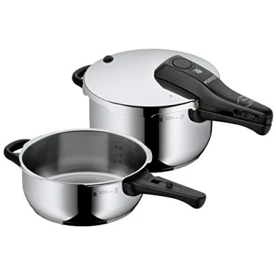 Immagine di WMF Perfect Set di 2 pentole a Pressione ed 1 Coperchio, 22 cm