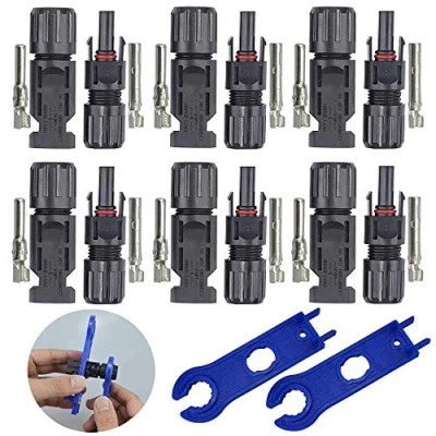 Immagine di FULARR® 6 Paio Professionale Maschio Femmina Solare Pannello Cavo Connettore, con 2Pcs Connettore Wrench, per PV Sistema