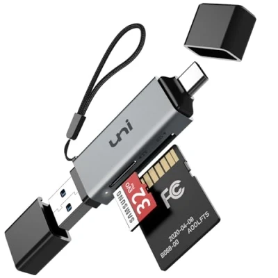 Immagine di uni Lettore di Schede SD Adattatore Micro a USB 3.0 C Supporta TF SDHC SDXC MMC Compatibile con Serie iPhone 15 MacBook Pro Air iPad Galaxy S23 Pixel XPS 13 ecc