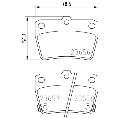 Immagine di HELLA 8DB 355 010 521 Kit pastiglie freno con segnalatore acustico usura TOYOTA: RAV4 II SUV, I DR: DR 5 SUV