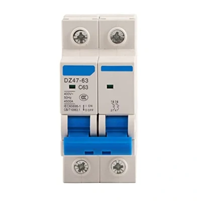 Immagine di 2P 400V interruttore automatico miniatura DZ47 63 AC di protezione differenziale, 63A