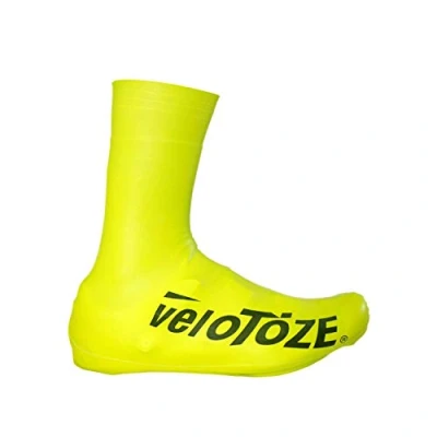 Immagine di veloToze Copriscarpe alto 2.0 Copre scarpe da ciclismo su strada impermeabili e antivento per gite in bicicletta primavera, autunno, inverno, pioggia freddo I colori vivaci