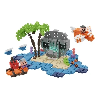 Immagine di Marioinex 903148 Building Blocks Mini Waffle Adventure Treasure Island 148 Pezzi 2 Figure