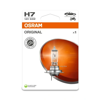 Immagine di OSRAM ORIGINAL LINE 12V, H7, halogen headlight lamp, Single Blister (1 lamp)