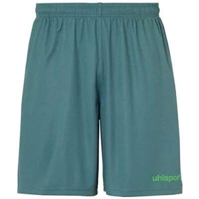 Immagine di uhlsport Pantaloncini Center Basic, Unisex Bambini, Verde Fosforescente/Verde Fluo, 116