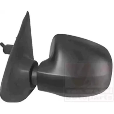 Immagine di specchio retrovisore esterno Van Wezel 1507803 Sx nero ruvido completo, convesso, per a regolazione manuale, Regolazione:comando cav