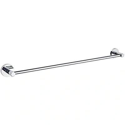 Immagine di GRIFEMA IBIZA G30101 Porta Salviette Singolo (60cm), Portasciugamani da bagno, Ottone/Argento