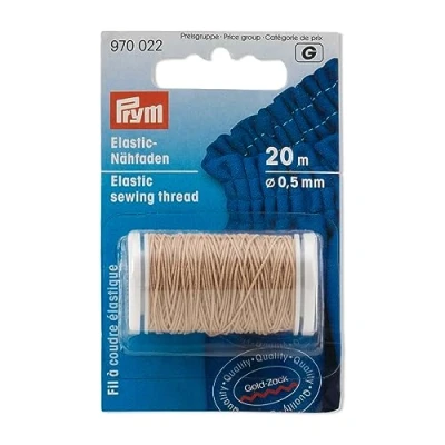 Immagine di Prym, Filo da Cucito Elastico, Beige, 1 unità, 20 Metri