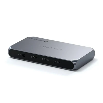 Immagine di SATECHI Hub Slim Pro Thunderbolt 4, Ricarica USB C 96W, Display Singolo 8K o Doppio 4K, 4 Porte 3.2 Gen2 per MacBook Pro/Air M1 M2 M3, Dell, HP, Surface, Lenovo