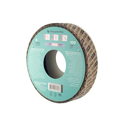 Immagine di Staleks PRO Expert, 6 metri di Lima papmAm in rotolo a lunghezza personalizzabile per basi MBE 20/MBE 20s/MBE 50/SPBE 20/WBE 20 (SENZA custodia Grana 100) ATSC 100